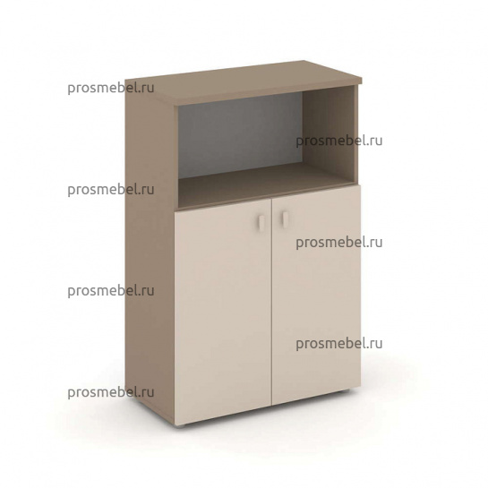 Шкаф средний широкий (2 низких фасада ЛДСП) Estetica