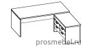 Стол для руководителя с тумбой, угловой Cambridge CaCST2220(R)