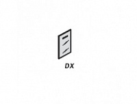 Дверь матовое стекл.в алюм.раме для низкого шкафа Trend 1741/A DX/SX