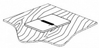 Хромированный кабель-канал для столов с деревянной столешницей