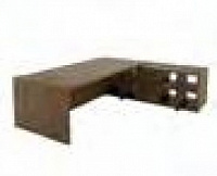 Стол для руководителя шпон лючок кабель-канала с левой стороны Freeport F022