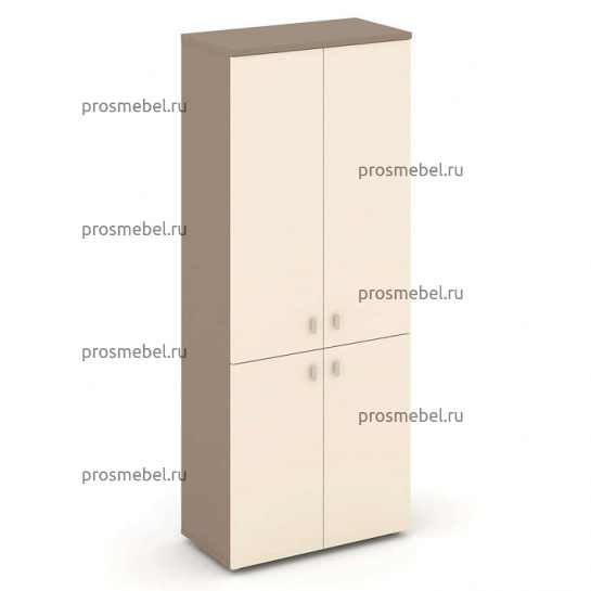 	Шкаф высокий широкий (2 низких фасада ЛДСП + 2 средних фасада ЛДСП) Estetica