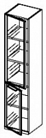 Шкаф со стеклянными дверками (открытие влево) Amazon AAM CP2V206 /45S1