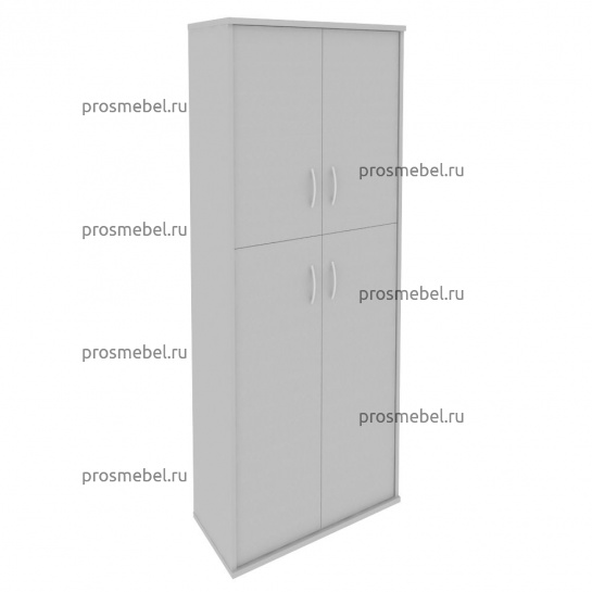 Шкаф высокий широкий Riva (2 средние двери ЛДСП, 2 низкие двери ЛДСП)