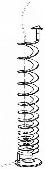 Вертикальный кабельный короб из хромированного металла Attiva BI/SPICAN