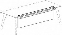 Фронтальная меламиновая панель с декоративной кожаной вставкой Attiva U120SCVE/C