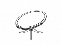 Стол для переговоров, овальный, столешница шпон Art & Moble (Цена по запросу) 01236