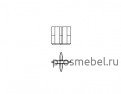Опоры стола для переговоров, стекло+кожа Де Симетриа / De Symetria DESYMED1363CC