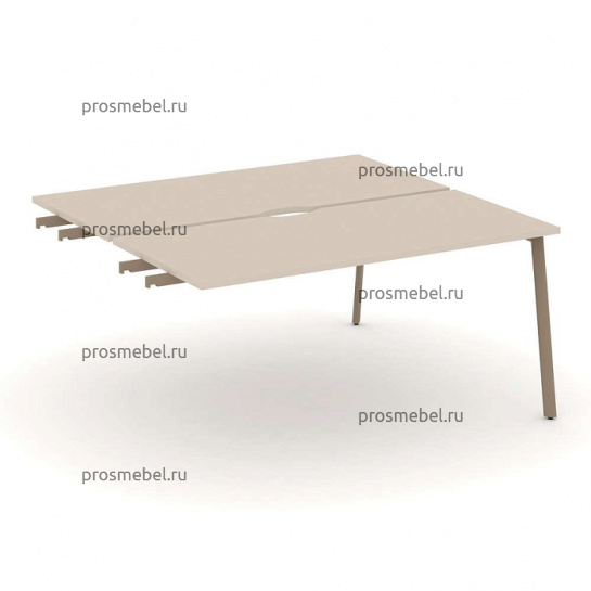 Двойной стол приставка к опорным тумбам Estetica