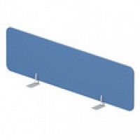 Экран настольный фронтальный (ткань, алюминиевый кант) для стола bench ш.80см (с кронштейнами) Strike UDSFFB080