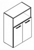 Шкаф с глухими малыми дверьми и топом Xten XMC 85.3