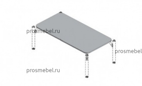 Столешница прямоугольная Фокс Ф-002М (К)