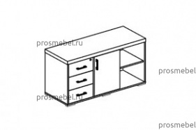 Тумба сервисная Турин Тр-3.1