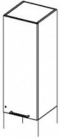 Шкаф-надстройка с деревянной дверкой (открытие вправо) Amazon AAM CPL122 /45D