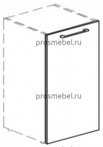 Дверка. Металлическая хромированная ручка. Аттива / Attiva PO80/45