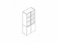 Шкаф высокий, комбинированный YO AYO95716