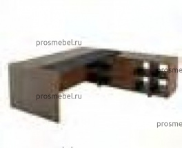 Стол руководителя столешница в коже лючок кабель-канала с левой стороны Фрипорт / Freeport F022