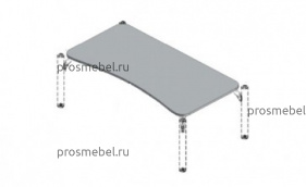 Столешница с вырезом Фокс Ф-012М