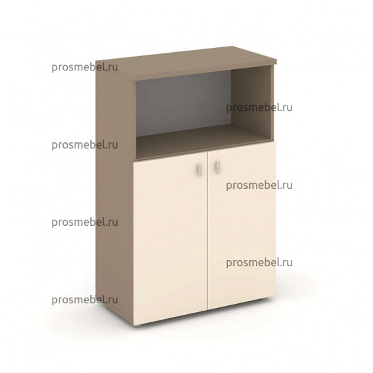 Шкаф средний широкий (2 низких фасада ЛДСП) Estetica
