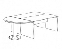Приставка к столу Реноме lux МЛ-38Д