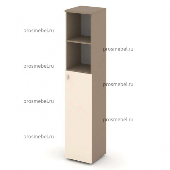 Шкаф высокий узкий правый (1 средний фасад ЛДСП) Estetica