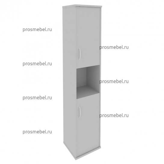 Шкаф высокий узкий Riva (2 низкие двери ЛДСП)