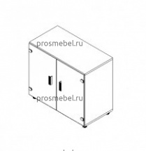 Шкаф низкий Новеум Эво / Noveum Evo 3 375 107