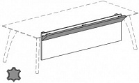 Фронтальная меламиновая панель с декоративной кожаной вставкой Attiva C120SCVE/C