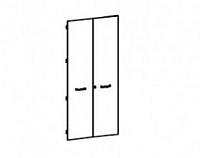 Двери для шкафа с замком Boss-lux BL5D40K-2-X