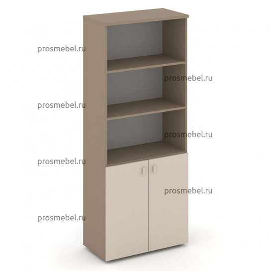 Шкаф высокий широкий (2 низких фасада ЛДСП) Estetica