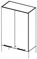 Шкаф-надстройка с деревянными дверками Amazon AAM CPL122