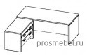 Стол для руководителя с тумбой, угловой Cambridge CaCFT1820(L)