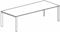 Письменный стол с 2 П-образн. окрашен. опорами Attiva 180/B18