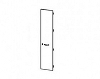 Дверь для шкафа с замком, правая Boss-lux BL5D40K(R)(01)-X
