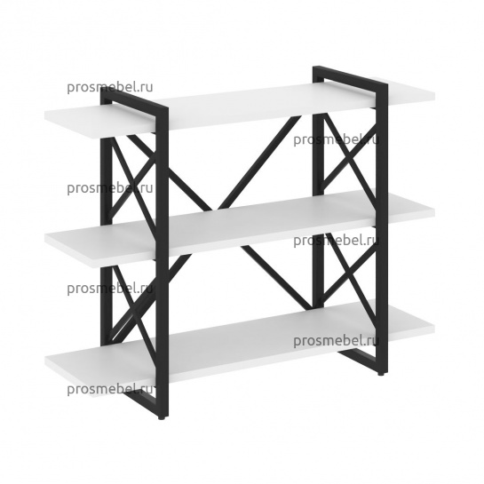 Стеллаж на регулируемых опорах - 3 полки LOFT