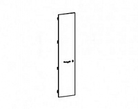 Дверь для шкафа с замком, левая Boss-lux BL5D40K(L)(01)-X