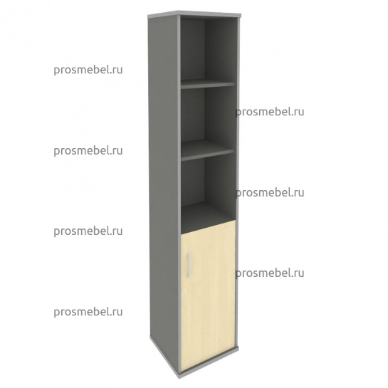 Шкаф высокий узкий Riva (1 низкая дверь ЛДСП)