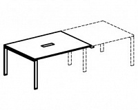 Приставка фронтальная к столу для переговоров с кабель-каналом Бэнт MX1697