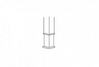 Комплект регулировок для настройки рабочих столов, квадратные Interplay FН091