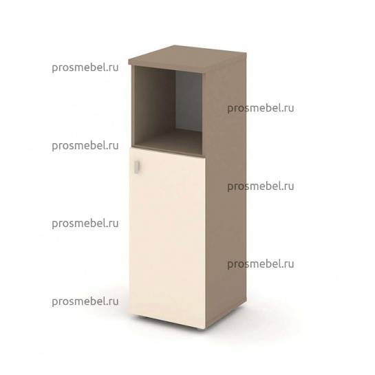 Шкаф средний узкий правый (1 низкий фасад ЛДСП) Estetica