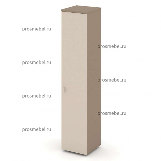Шкаф высокий узкий правый (1 высокий фасад ЛДСП) Estetica