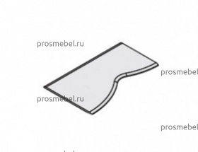 Столешница эргономичного стола, левая Формат / Format 177680sx