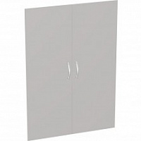 Дверь средняя стекло сатин в алюминиевой рамке (1шт)