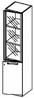 Шкаф с деревянными и стеклянными дверками (открытие вправо) Amazon AAM CPLV206 /45D1