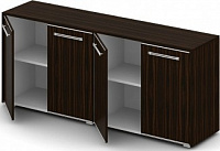 Два низких широких шкафа с топом и боковыми панелями