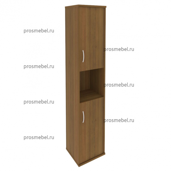 Шкаф высокий узкий Riva (2 низкие двери ЛДСП)